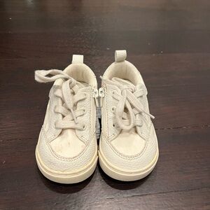 Zara toddler white laced sneakers